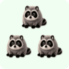 Jimothy Raccoon Plush 3PCS