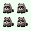 Jimothy Raccoon Plush 4PCS