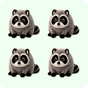 Jimothy Raccoon Plush 4PCS